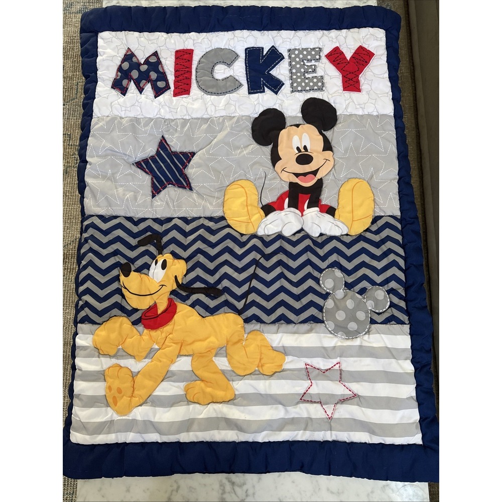 Disney‎ Mickey Mouse Toddler Boy Crib / Toddler Bed Comforter